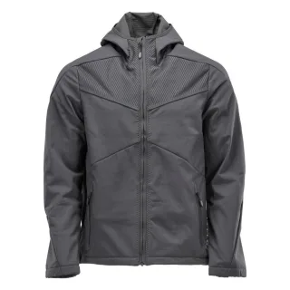MASCOT Herren Softshell Jacke mit Kapuze CUSTOMIZED Anthrazitgrau XXL - 22102-649-89-XXL