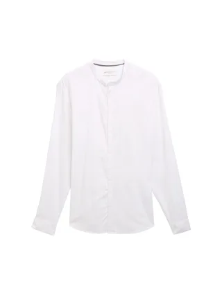 Denim Tom Tailor - Fitted Hemd mit Struktur white - Gr. - XXL