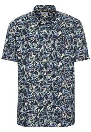 camel active - Kurzarmhemd mit Allover-Print - Gr. - M