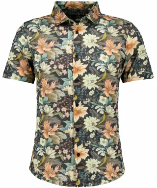 RAGMAN - Softknit-Hemd, modern fit gemustert - Gr. - XL