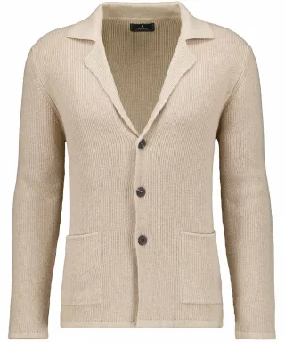 RAGMAN - Strickblazer beige-melange - Gr. - XL