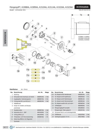 Ideal Standard Absperrgriff UP-Ventil CERATHERM 200, A962947AA Chrom A962947AA