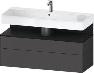 Duravit Qatego Waschtischunterbau wandhängend Graphit Matt 1190x470x590 mm - QA4396016490010 QA4396016490010
