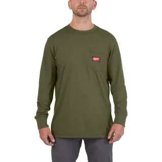 Milwaukee Arbeits-Langarm-Shirt mit UV-Schutz Grün L - 4932493050