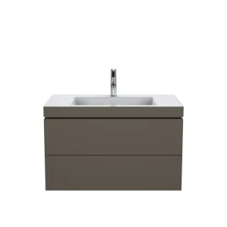 Duravit L-Cube c-bonded Set wandhängend Flanell Grau Seidenmatt 800x480x500 mm - LC6927O9090 LC6927O9090