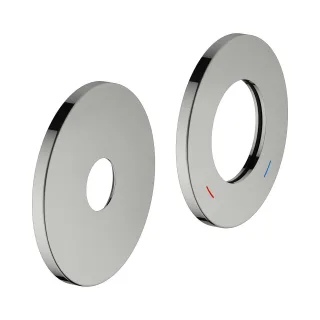 Keuco Rosetten-Set Plan blue 53916 85 mm, rund Edelstahl, 53916070091 53916070091