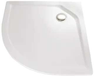 HSK Marmor-Polymer Viertelkreis Duschwanne 100 x 100 x 3,5 cm, weiss, ohne Schürze 575100