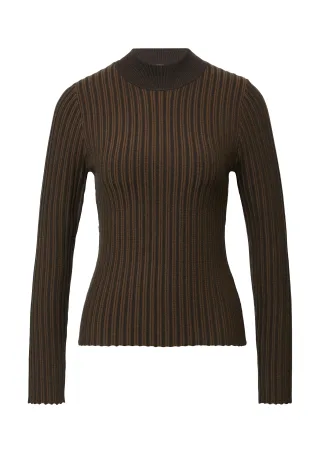 comma - Strickpullover braun - Gr. - 36