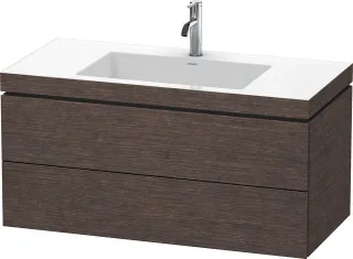 Duravit L-Cube c-bonded Set wandhängend Eiche dunkel gebürstet Matt 1000x480x500 mm - LC6928O7272 LC6928O7272