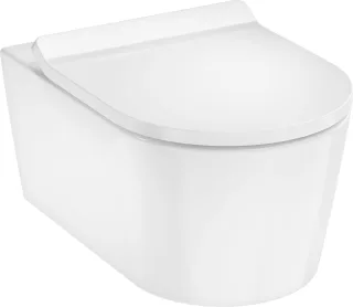 Hansgrohe Wand WC Set EluPura S 540 mm AquaHelix Flush m.Si.SC/QR,Slim weiß, 60344450 60344450