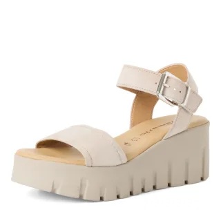 Tamaris - Da.-Sandalette taupe suede - Gr. - 39