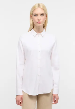 ETERNA - Bluse Flanell Langarm off-white - Gr. - 42/Langarm