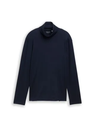 Tom Tailor - Basic Rollkragenshirt sky captain blue - Gr. - XL