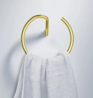 Neuesbad Serie 600 Handtuch-Ring , Oberfläche: gold NB1ADI_Z6111