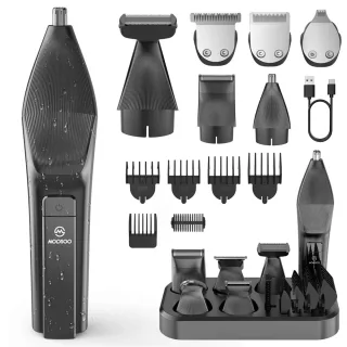 [EU Direct] MOOSOO RS1901 6-in-1 Multi-Grooming Kit for Men Electric Shaver Hair Trimmer Beard Trimmer & Nose Hair Trimm