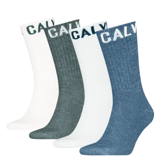 Calvin Klein Jeans Socken "CKJ MEN SOCK 4P RIBBON LOGO ECOM" 4er Pack