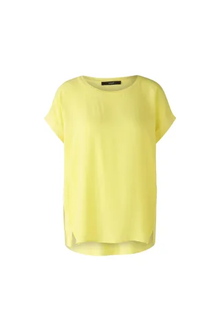 Oui - AYANO Blusenshirt 100% Viskosepatch yellow - Gr. - 36