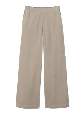 Marc OPolo Casual - Samthose aus Bio-Baumwoll-Stretch braun - Gr. - 36
