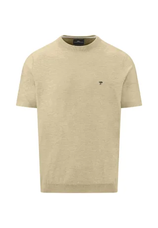 FYNCH-HATTON - O-Neck, T-Shirt, Cotton Linen pistachio - Gr. - XXL