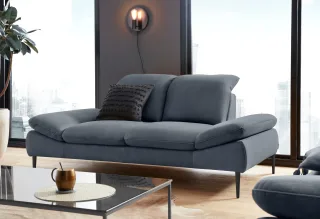 W.SCHILLIG 2,5-Sitzer "enjoy&MORE" Sitztiefenverstellung, Füße schwarz pulverbeschichtet, Breite 232 cm