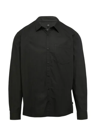 Q/S designed by - Regular Fit: Popeline-Hemd mit aufgesetzter Tasche schwarz - Gr. - M