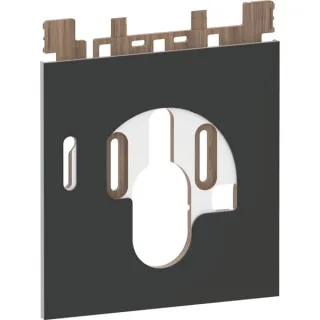 Geberit Designplatte AquaClean Komplettanlage unten Glas schwarz, 242902SG1 242902SG1