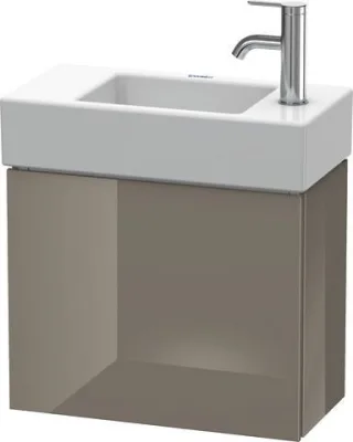 Duravit L-Cube Waschtischunterbau wandhängend Flanell Grau Hochglanz 480x240x400 mm - LC6246R8989 LC6246R8989