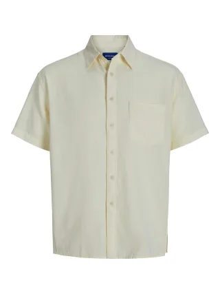 JACK&JONES - JORALMERIA STRUCTURE SHIRT SS antique white - Gr. - L