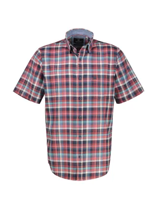 LERROS - BUTTON DOWN earth red - Gr. - L