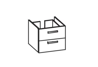 Artiqua 411 Waschtischunterschrank für Vero 045460 Riviera Eiche quer NB, 411-WU2L-D18-7179-438 411-WU2L-D18-7179-438