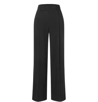 MAC - MAC JEANS - CHARLIE, Floating crepe schwarz - Gr. - 46/32