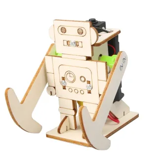 Wooden Walking Robot Model Assembly Kit DIY Children's Science Experiment Education Puzzle Toy Student Technology Small