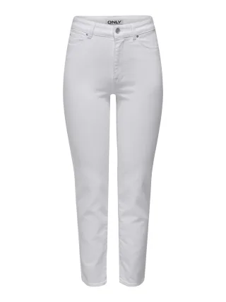 ONLY - ONLEMILY STRETCH HW STR ANK DNM NOOS White - Gr. - 27/32
