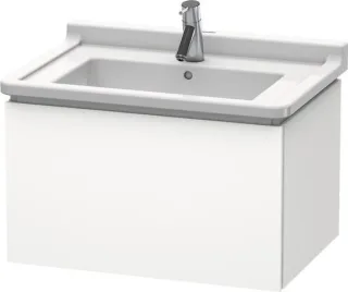 Duravit L-Cube Waschtischunterbau wandhängend Weiß Supermatt 670x469x408 mm - LC616408484 LC616408484