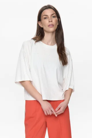 Nümph - NUHUBANA T-SHIRT cloud dancer - Gr. - S
