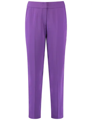 GERRY WEBER Collection - Hose Gewebe verkürzt purple - Gr. - 38