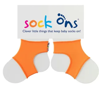 Sock Ons Babysöckchenhalter orange 0-6 Monate