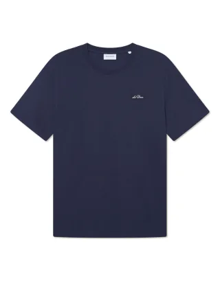 les deux - Patch T-Shirt blau - Gr. - XXL