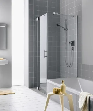 Kermi Seitenwand Filia XP TVD 0900x1750, silber hochglanz, ESG klar, FXTVD09017VAK FXTVD09017VAK