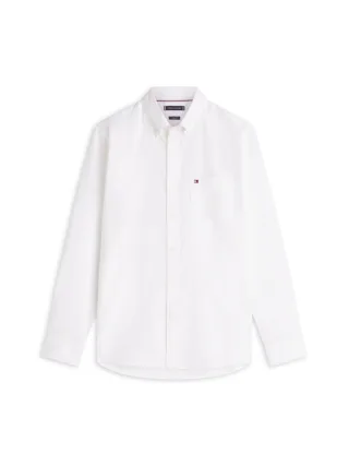 Tommy Hilfiger - Leichtgewichtiges Regular Fit Oxford-Hemd weiß - Gr. - S