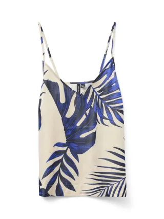 VERO MODA - VMVINA SINGLET TOP WVN GA cloud dancer - Gr. - M