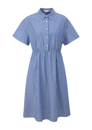 s.Oliver - Kleid blau|weiß - Gr. - 46