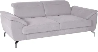 sit&more 2,5-Sitzer "Percy" 15 cm Fußhöhe, Sitztiefenverstellung, wahlweise Kopfteilverstellung