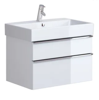 Neuesbad Serie 200 Waschtischunterschrank, B:584, T:447, H:430 mm, weiss glänzend OS581-005
