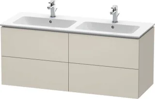 Duravit L-Cube Waschtischunterbau wandhängend Taupe Matt 1290x481x550 mm - LC625909191 LC625909191