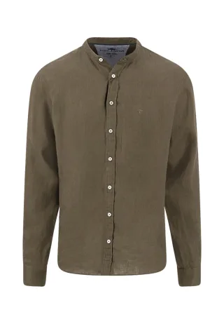 FYNCH-HATTON - Premium Linen, Stand-Up, 1/1 dark khaki - Gr. - L