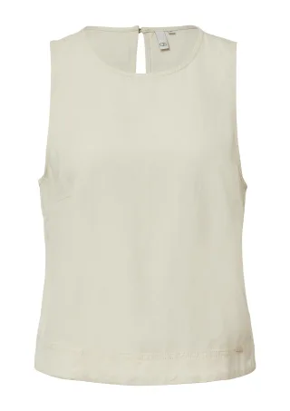 qs - Bluse beige - Gr. - 42