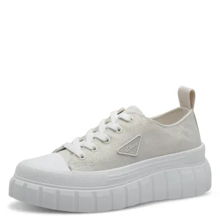 s.Oliver Shoes - Da.-Schnürer beige - Gr. - 38