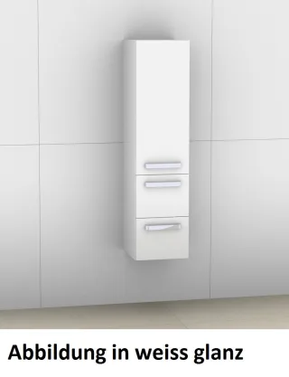 Artiqua 400 Midischrank, Quarzgrau Hochglanz Select, 400-MLL-1-30-L-7162-172 400-MLL-1-30-L-7162-172