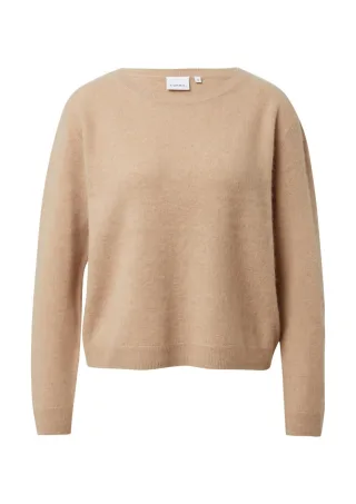 comma - Gebürsteter Strickpullover im Relaxed Fit beige - Gr. - 46